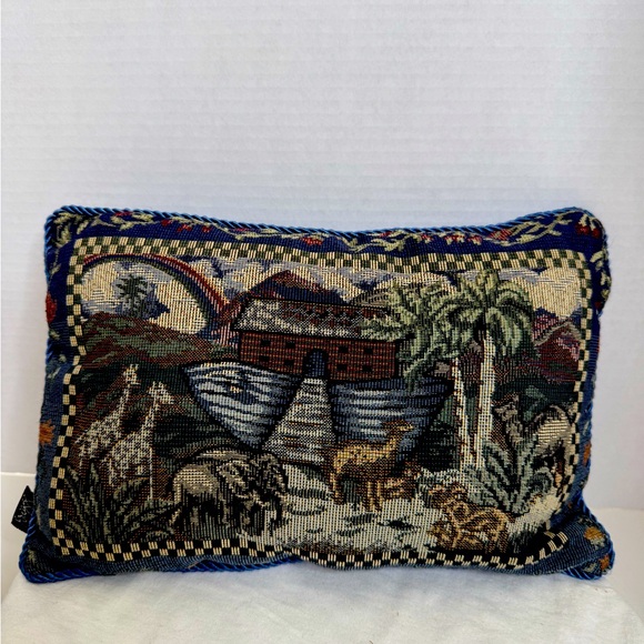 Gregg Rectangular Tapestry Noah’s Ark Throw Pillow - Picture 1 of 3